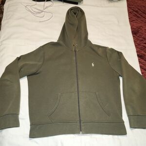 Polo by Ralph Lauren Olive Green Full-Zip Hoodie